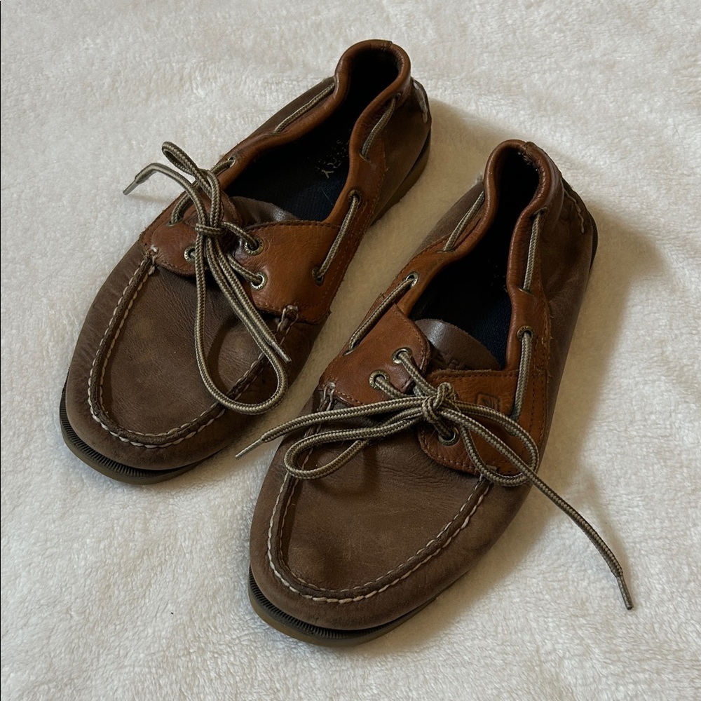Sperry Men's Brown Leather Boat Shoes
